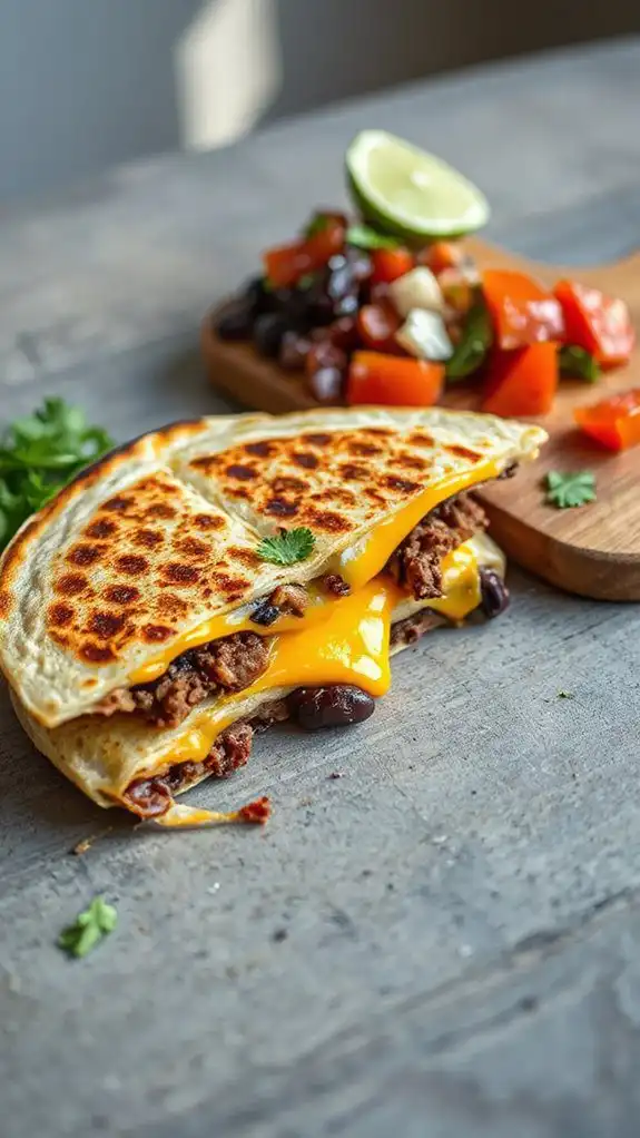 savory quesadilla with leftovers savory quesadilla with leftovers