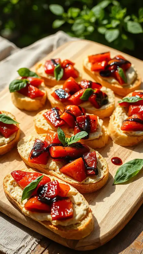 savory roasted pepper appetizer