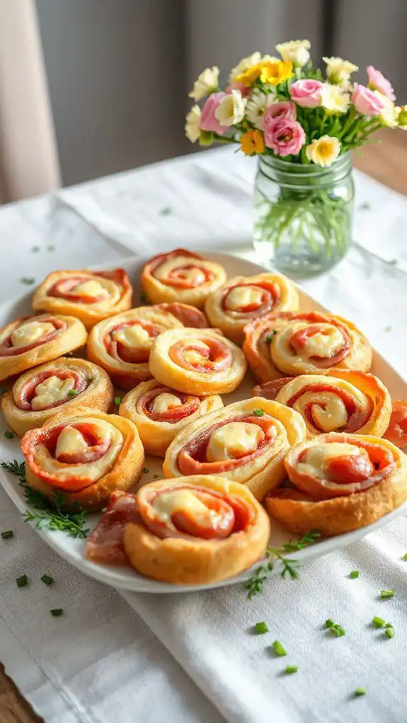 savory rolled sandwich snacks