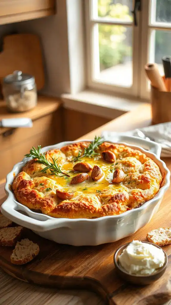 savory rosemary garlic pudding savory rosemary garlic pudding