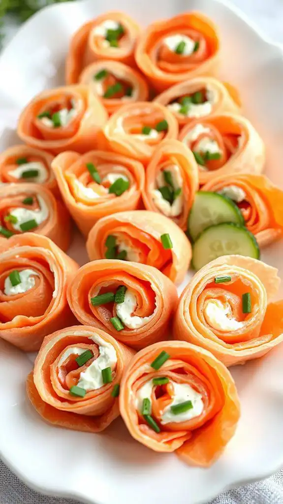 savory salmon cream cheese wraps savory salmon cream cheese wraps