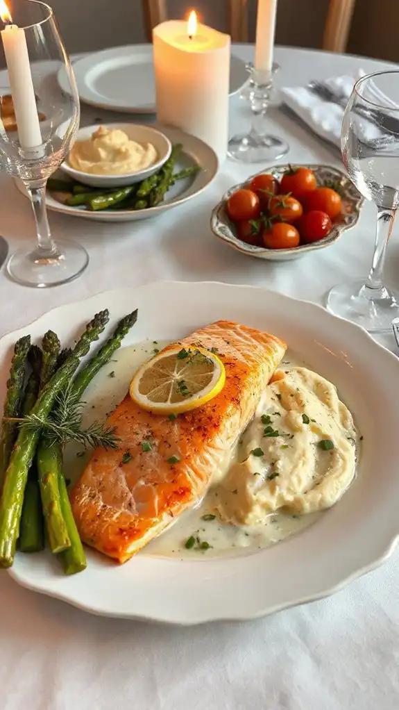 savory salmon with dill