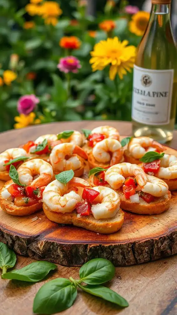 savory shrimp appetizer toast
