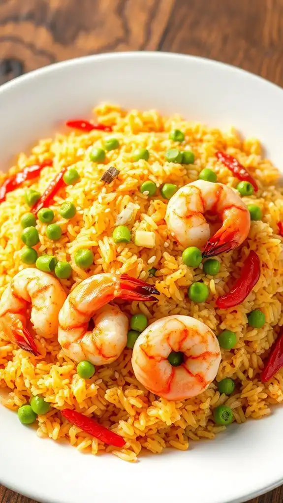 savory shrimp fried rice