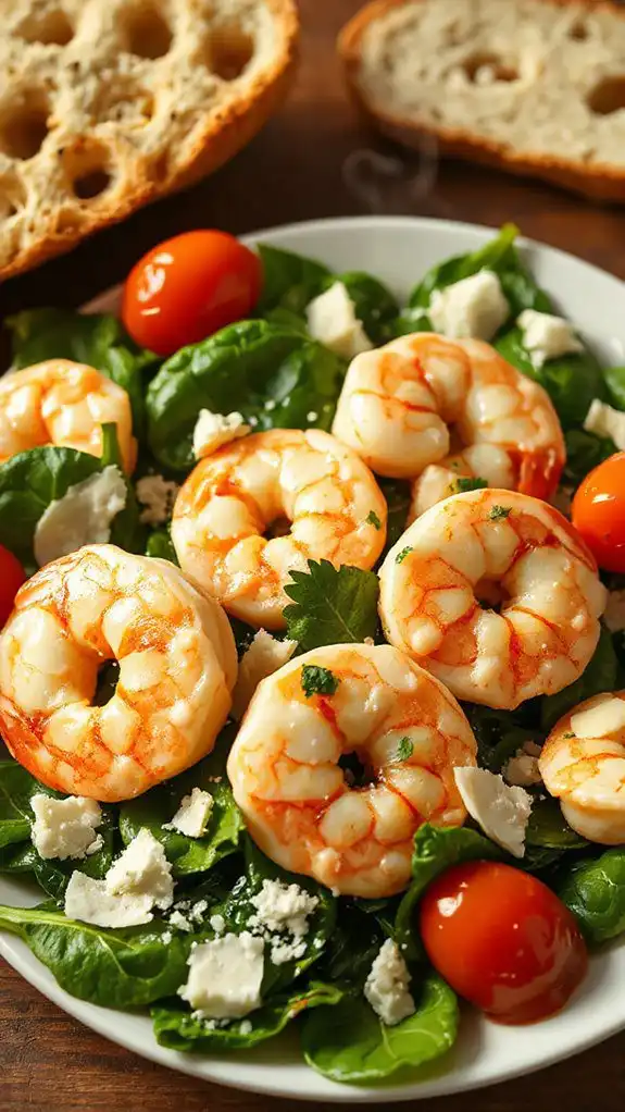 savory shrimp in garlic butter