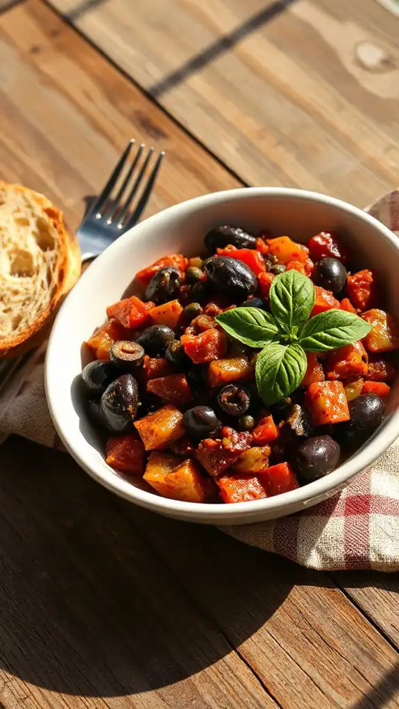 savory sicilian eggplant dish