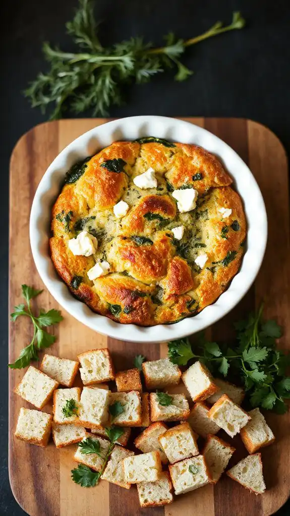 savory spinach feta dish