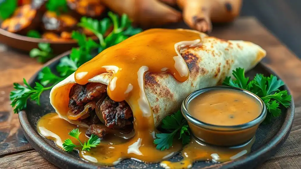 savory steak wraps recipe