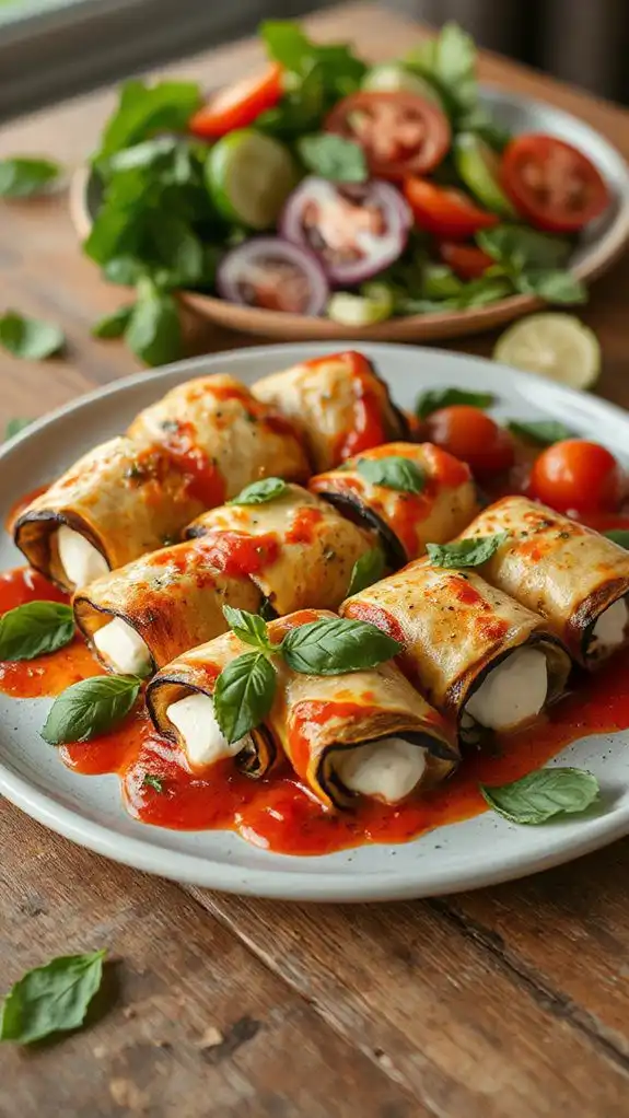 savory stuffed eggplant dish
