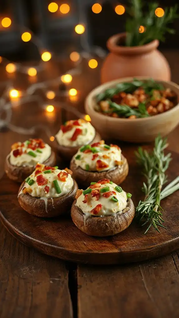 savory stuffed mushroom appetizers