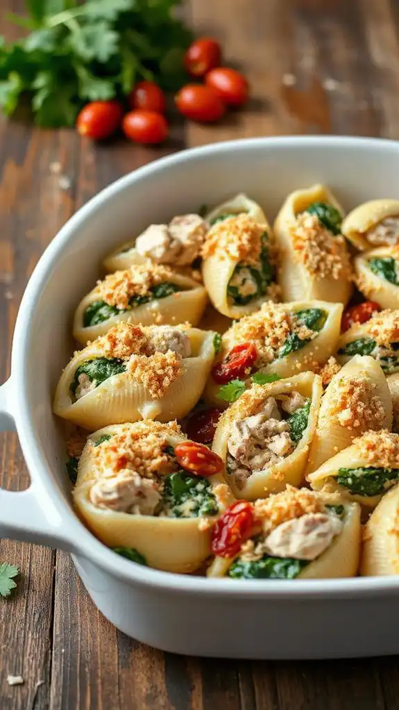 savory stuffed pasta dish