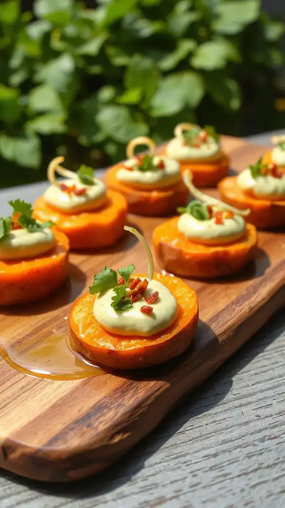 savory sweet potato appetizer