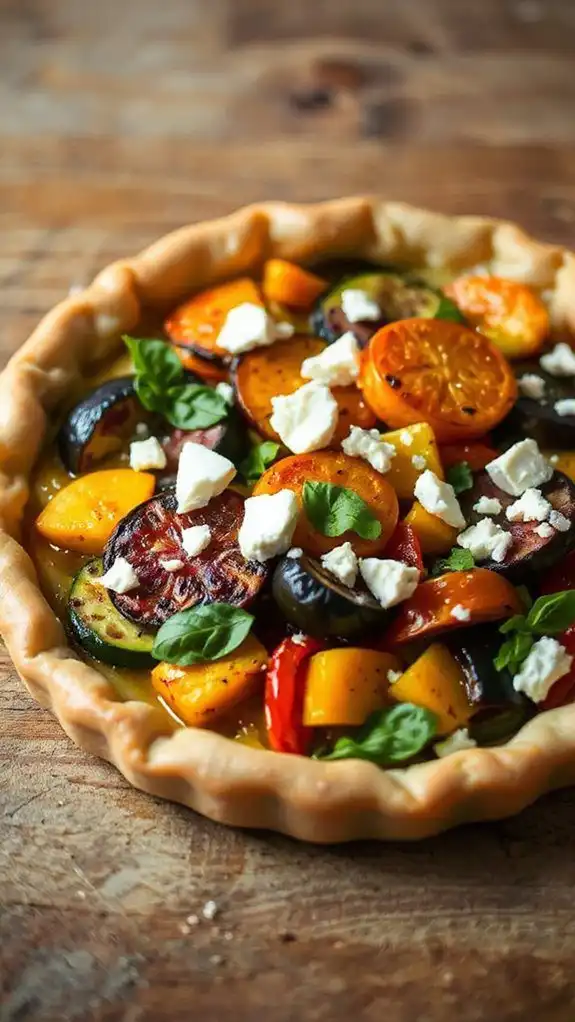 savory tart with cheese