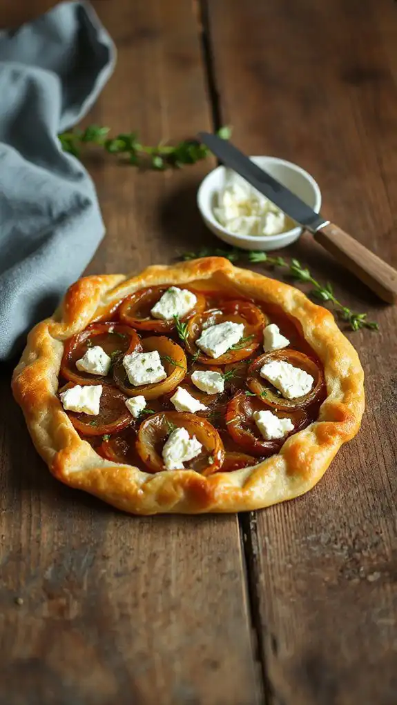 savory tart with cheese