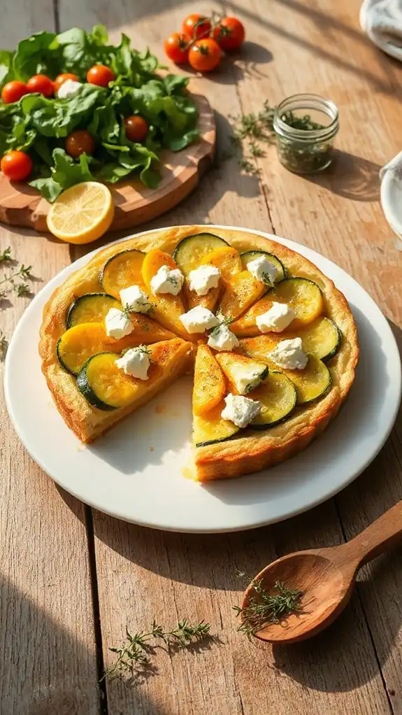 savory tart with squash