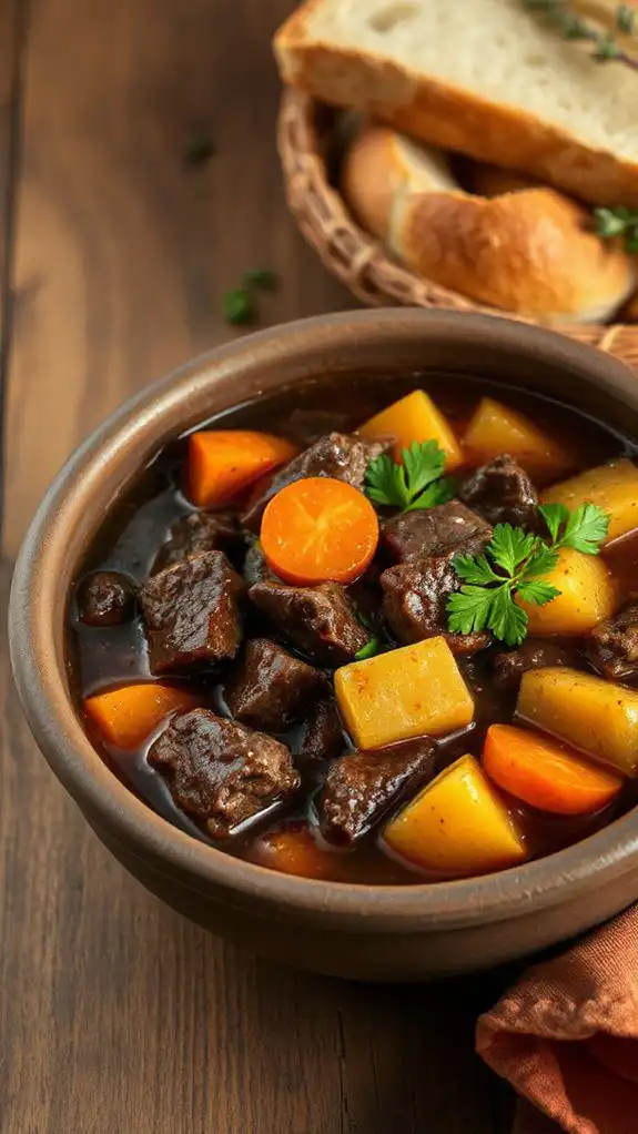 savory tender slow cooked stew
