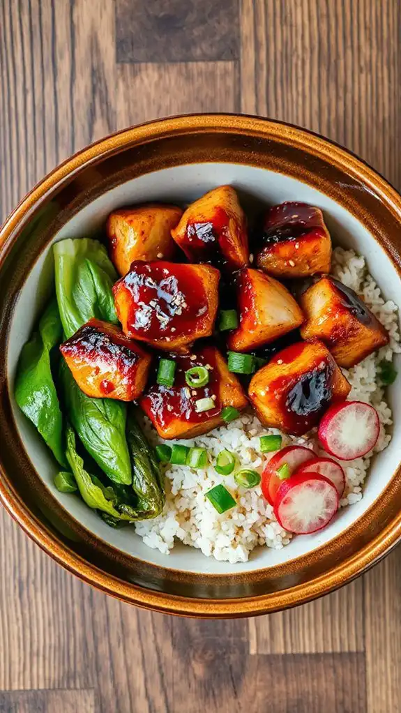 savory teriyaki chicken dish