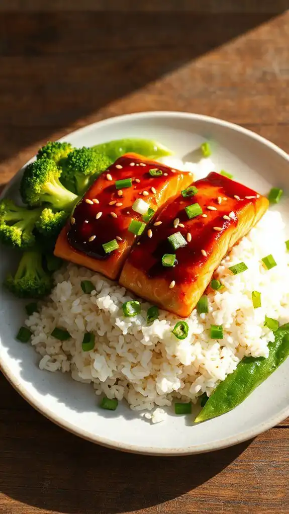 savory teriyaki salmon dish savory teriyaki salmon dish