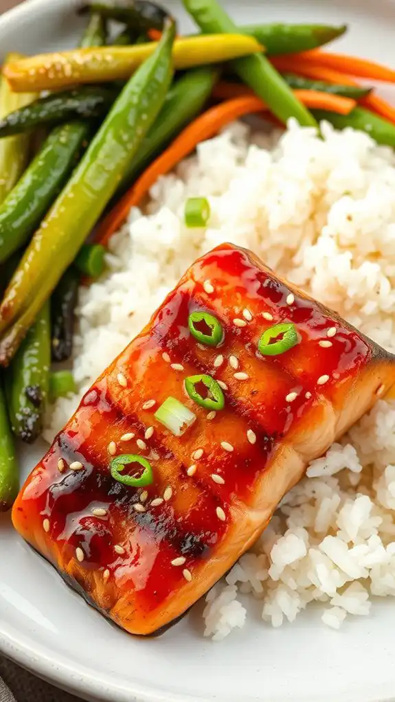 savory teriyaki salmon dish