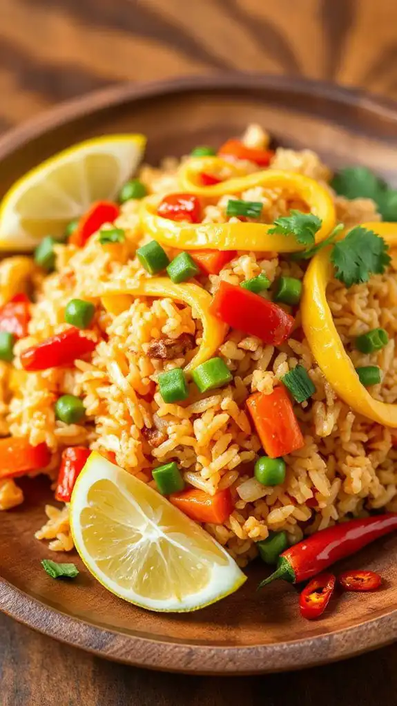 savory thai rice dish