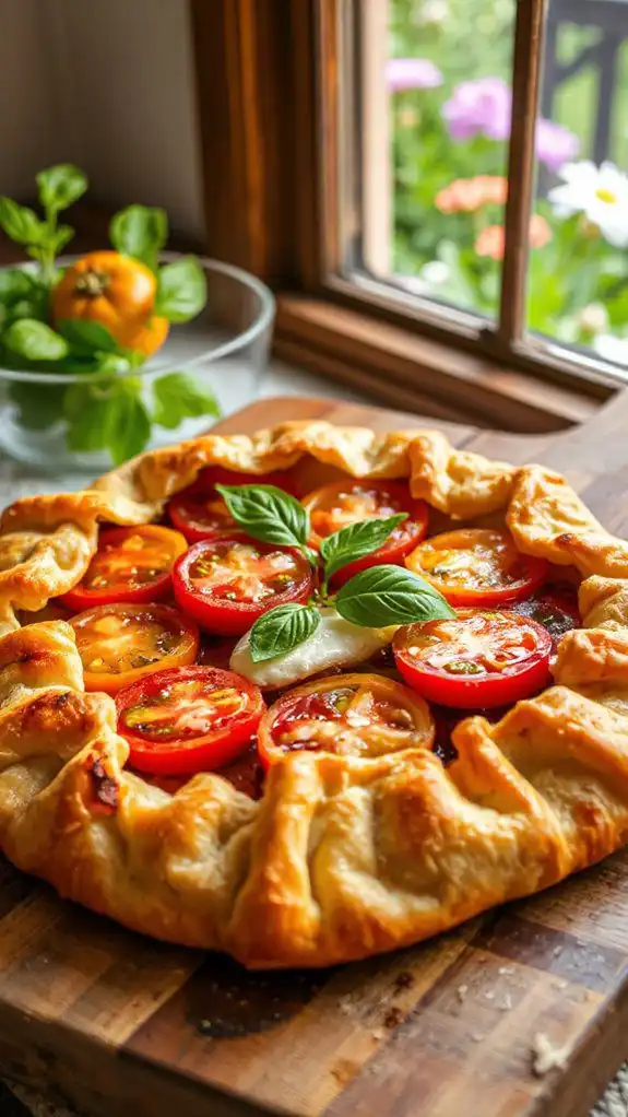 savory tomato basil pastry