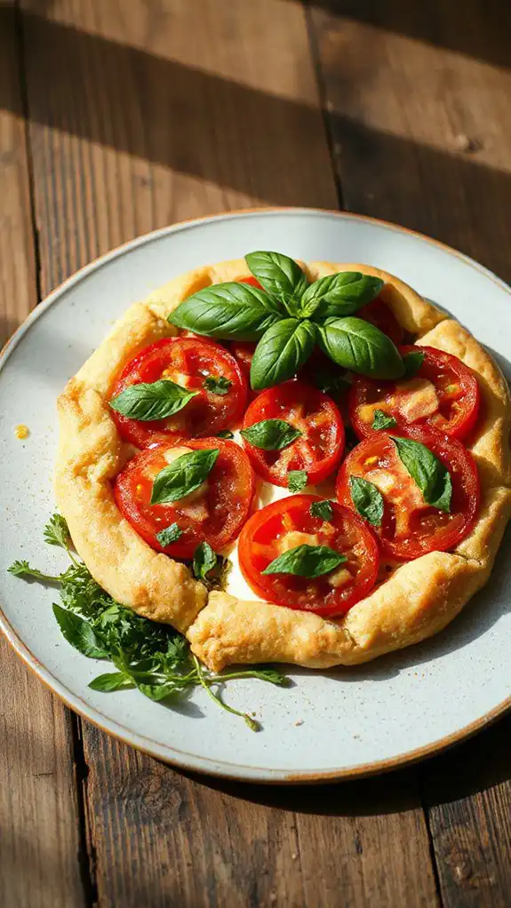 savory tomato basil tart