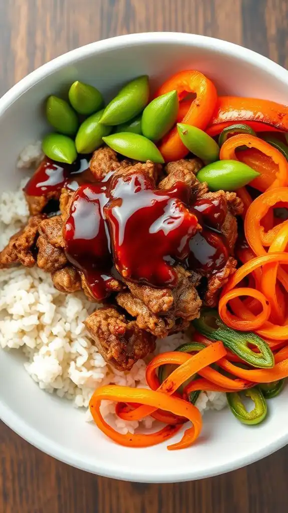 savory turkey rice bowls