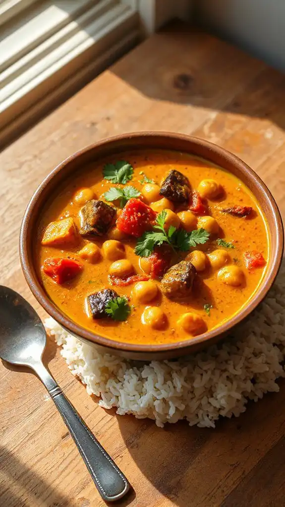 savory vegetarian curry recipe