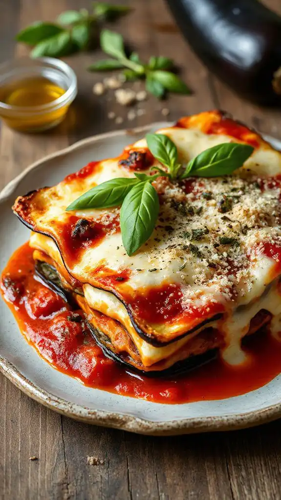 savory vegetarian layered dish
