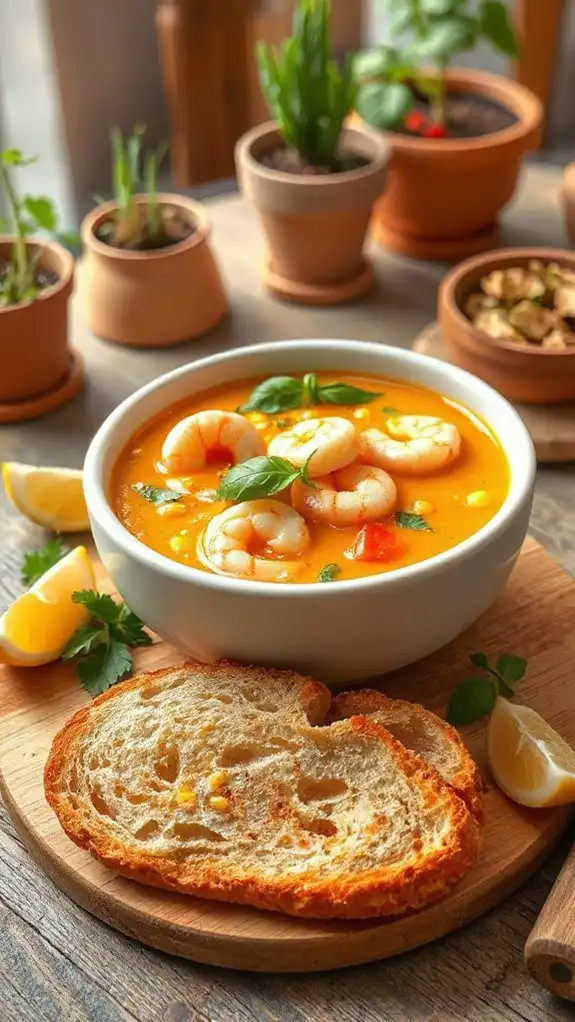 seafood and corn soup