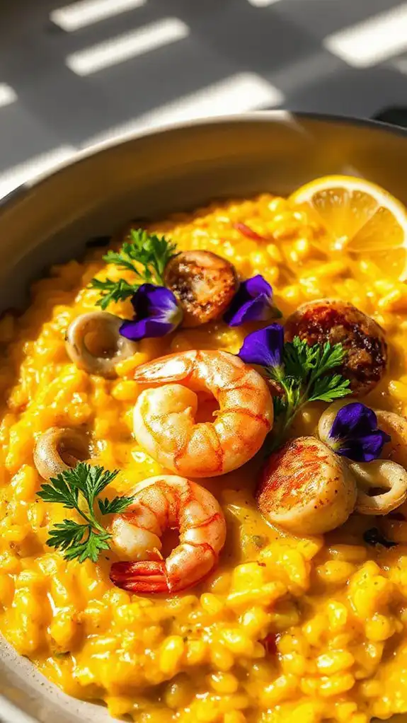 seafood saffron risotto recipe