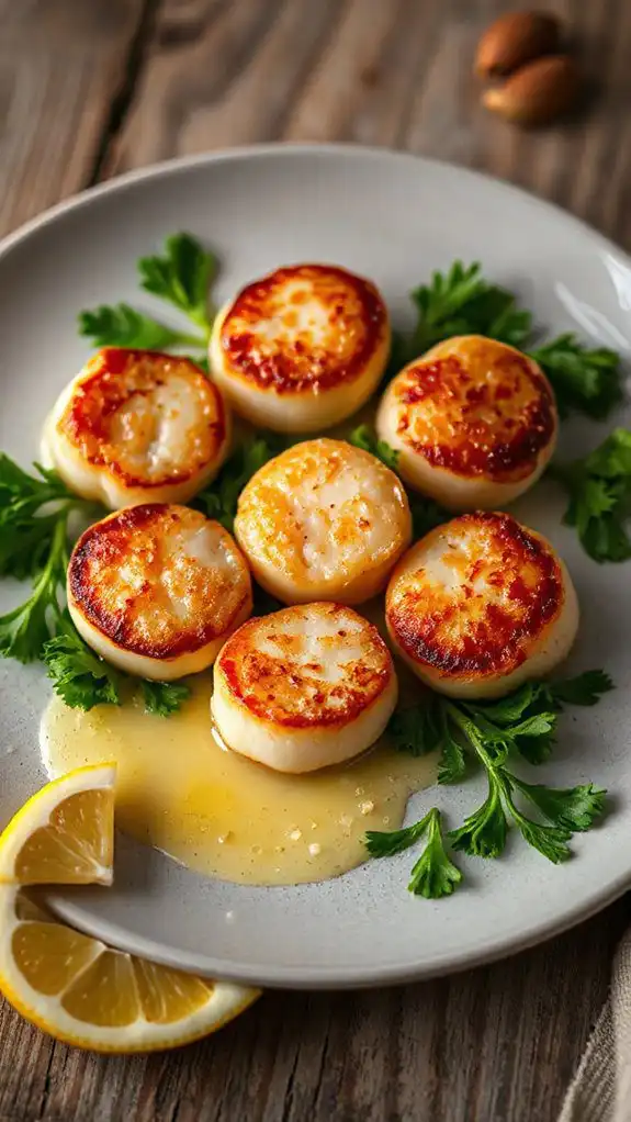 seared scallops on induction seared scallops on induction