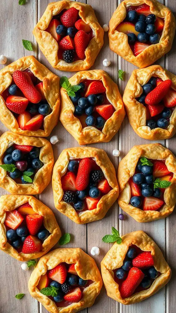 seasonal fruit easter galettes