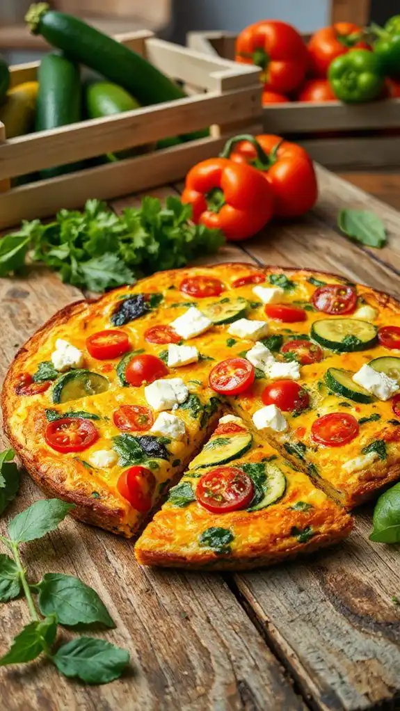 seasonal vegetable egg dish