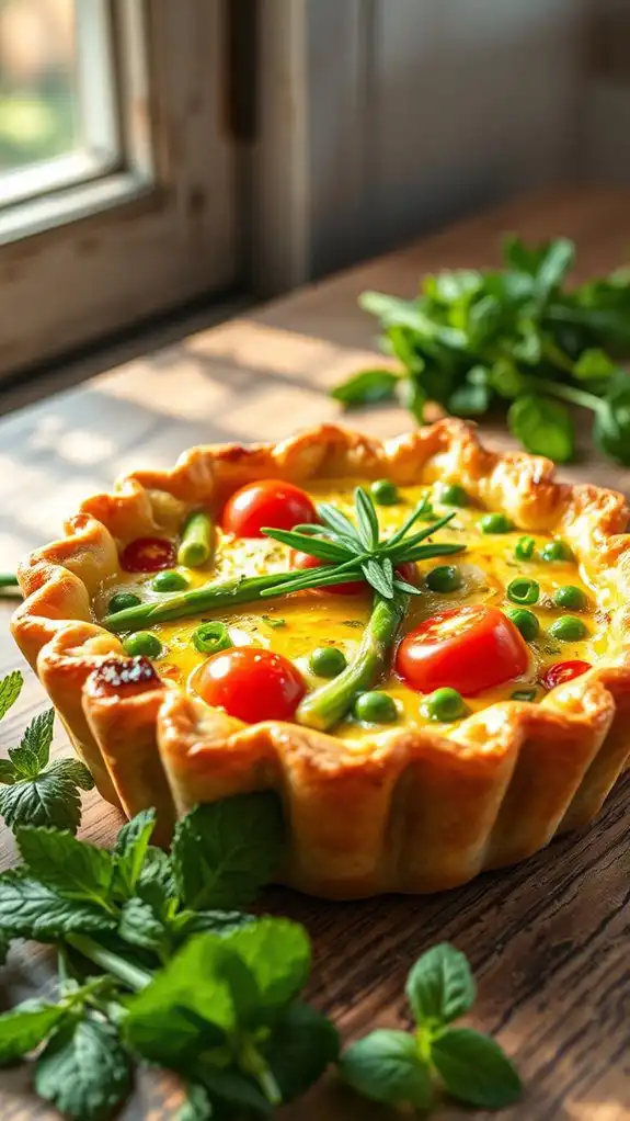seasonal vegetable egg dish