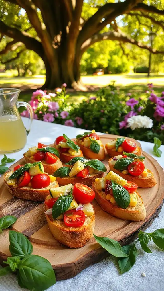 seasonal veggie bruschetta recipe