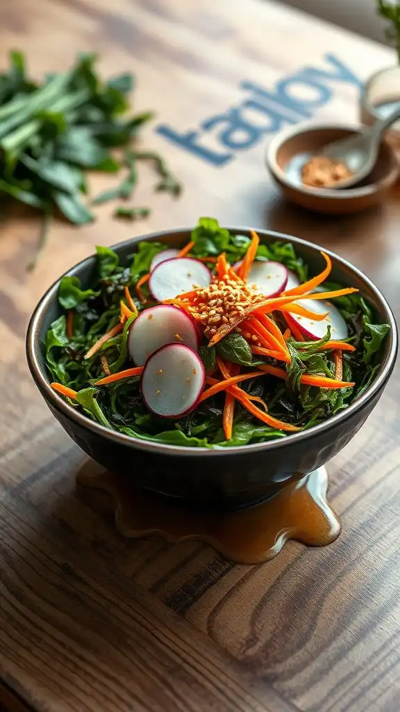 seaweed salad with dressing