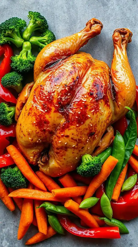sesame chicken vegetable stir fry