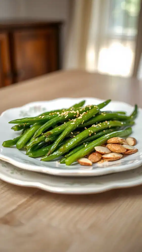 sesame honey glazed green beans sesame honey glazed green beans