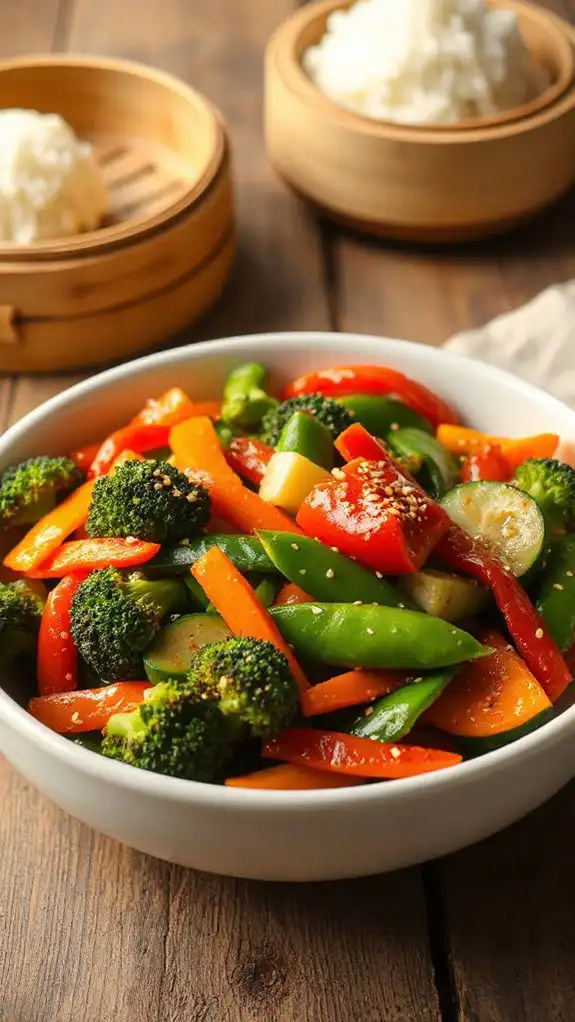 sesame sauce vegetable stir fry