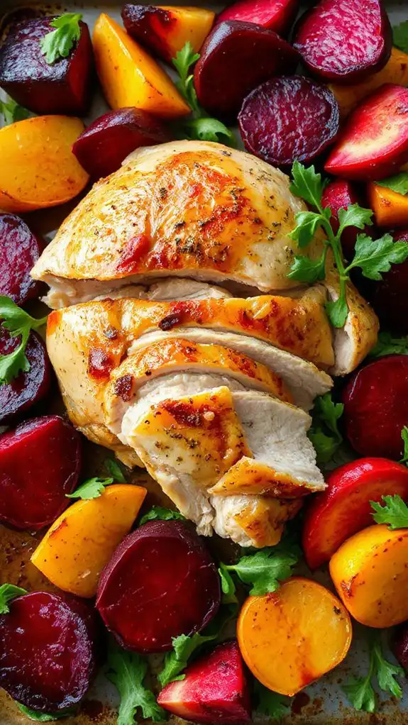 sheet pan chicken salad