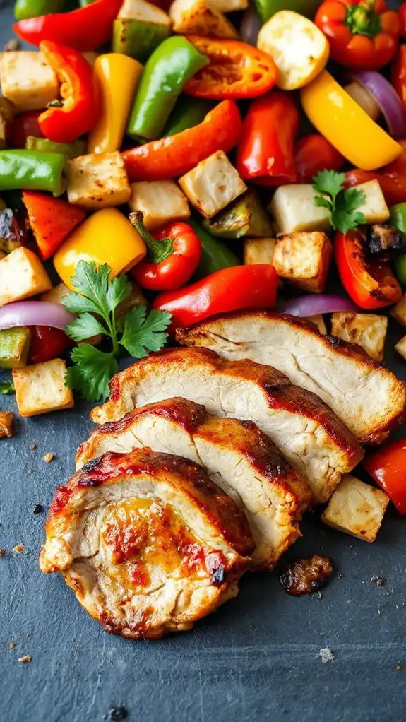 sheet pan pork fajitas