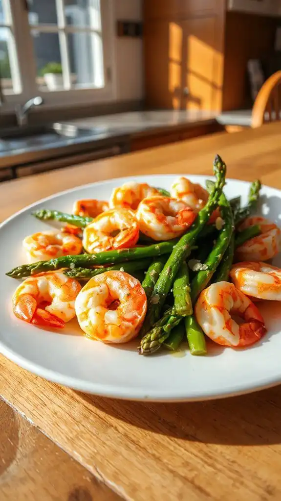 shrimp and asparagus saut