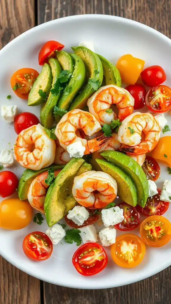shrimp and avocado combination