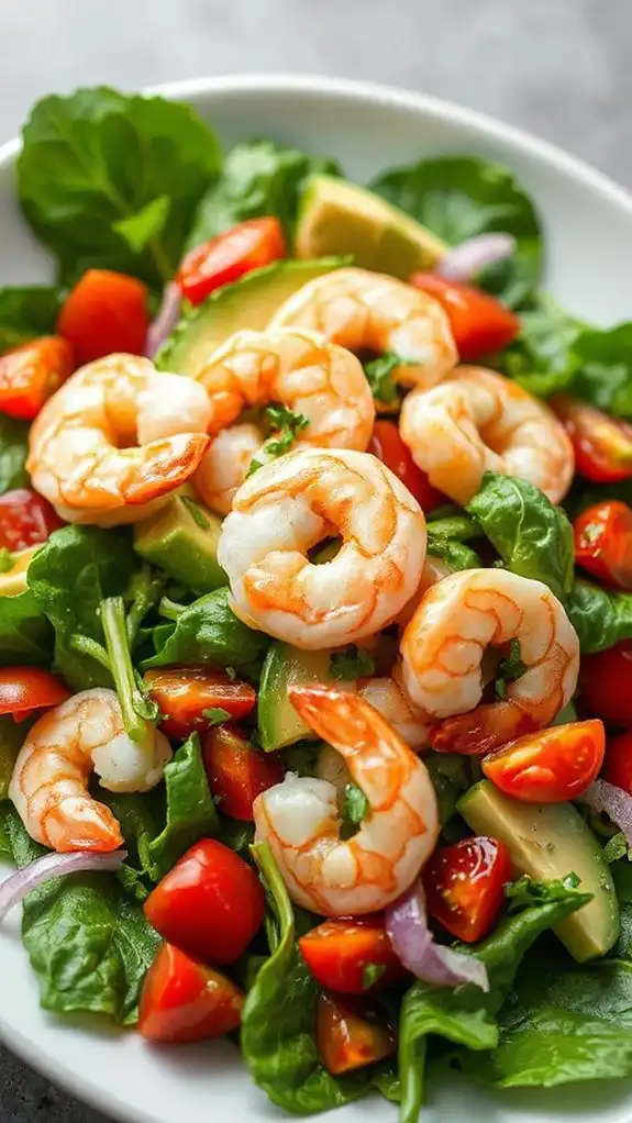 shrimp and avocado mix