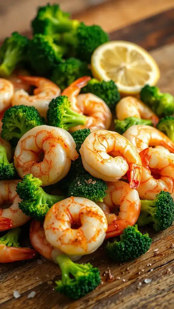 shrimp and broccoli dish shrimp and broccoli dish