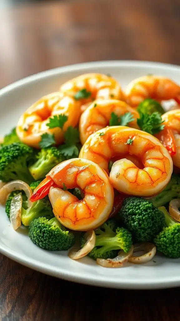 shrimp and broccoli dish shrimp and broccoli dish