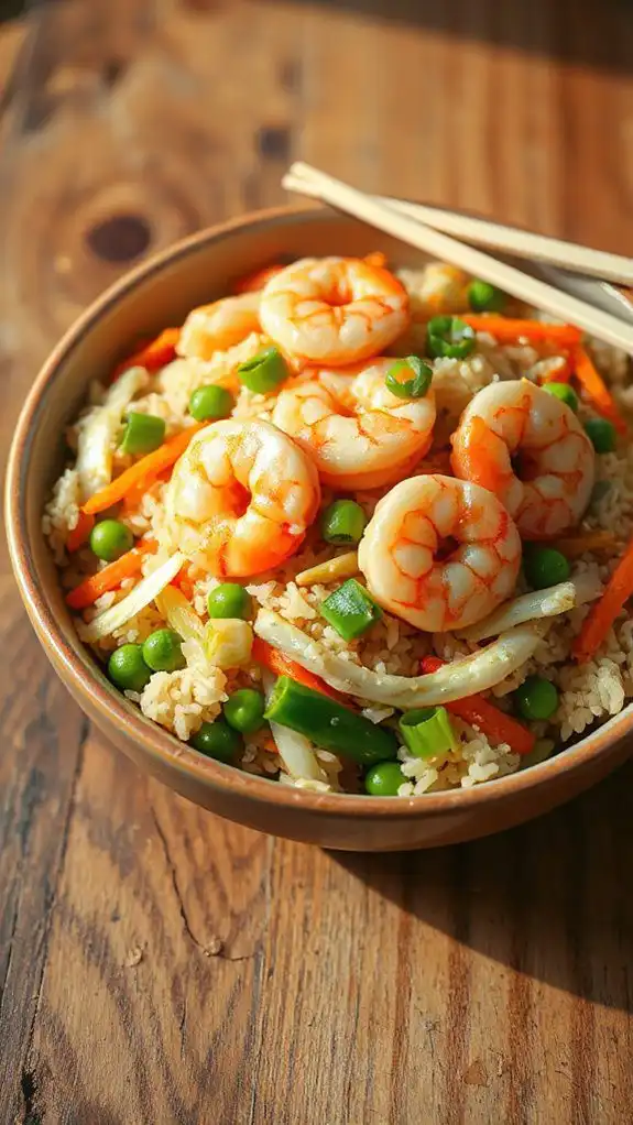 shrimp and rice dish