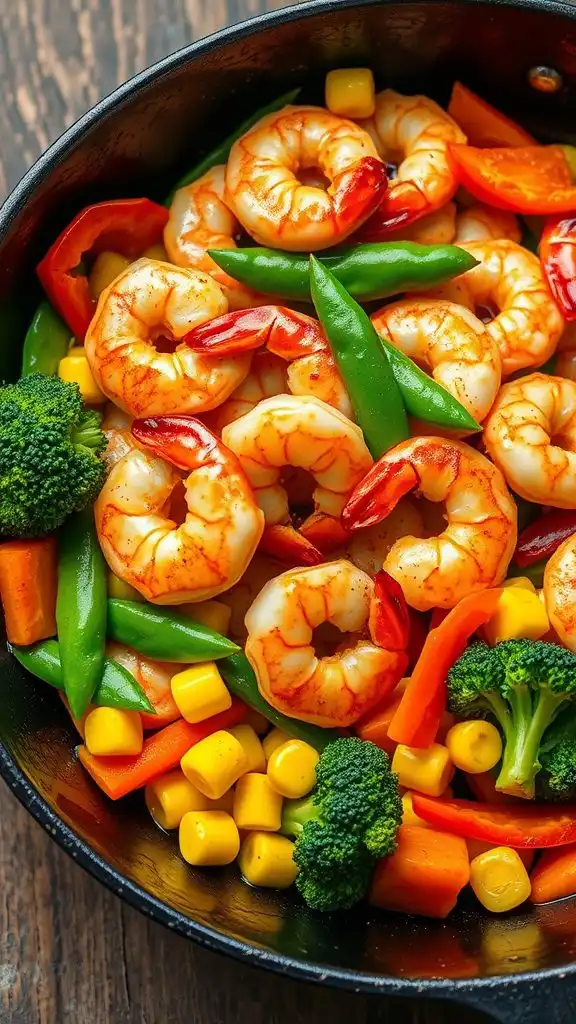 shrimp and vegetable dish