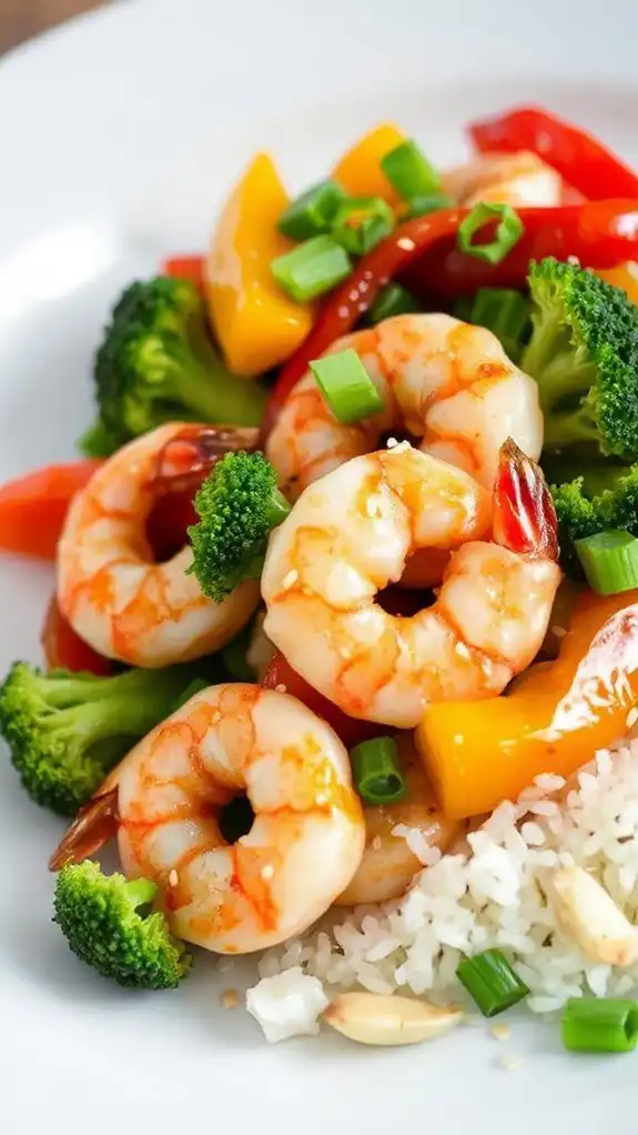 shrimp and vegetable stir fry